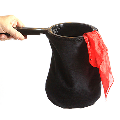 Change Bag Velvet REPEAT WITH ZIPPER (All Black) by Bazar de Magia - Tricks